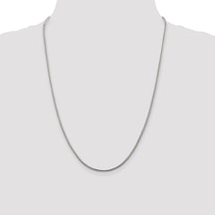 Sterling Silver 2mm Diamond-cut Round Franco Chain - 6