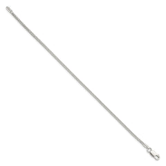 Sterling Silver 2mm Diamond-cut Round Franco Chain - 8