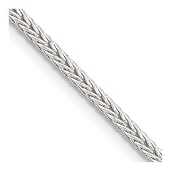 Sterling Silver 2mm Diamond-cut Round Franco Chain - 7