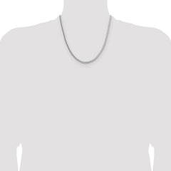 Sterling Silver 3.4mm Diamond-cut Round Franco Chain - 5