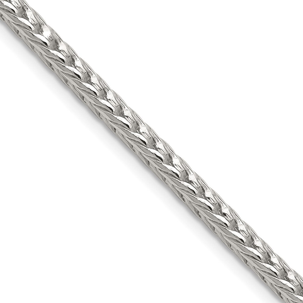 Sterling Silver 3.4mm Diamond-cut Round Franco Chain - 5