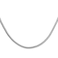 Sterling Silver 3.8mm Diamond-cut Round Franco Chain - 3