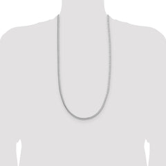 Sterling Silver 3.8mm Diamond-cut Round Franco Chain - 4