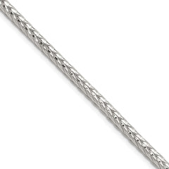 Sterling Silver 3.8mm Diamond-cut Round Franco Chain - 3
