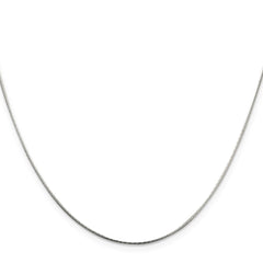 Sterling Silver .85mm Diamond-cut Snake Chain - 4