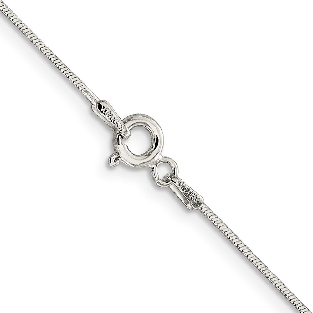 Sterling Silver .85mm Diamond-cut Snake Chain - 4