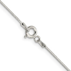 Sterling Silver .85mm Diamond-cut Snake Chain - 6