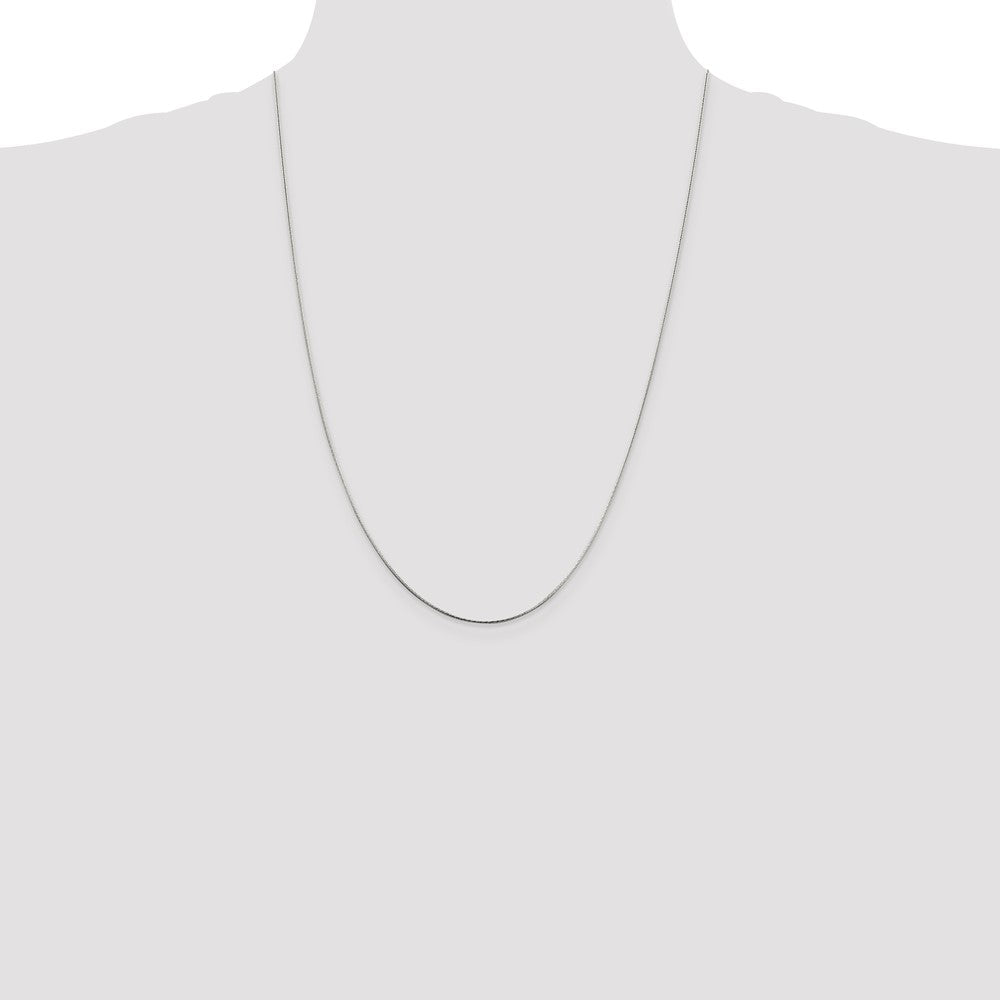Sterling Silver .85mm Diamond-cut Snake Chain - 3