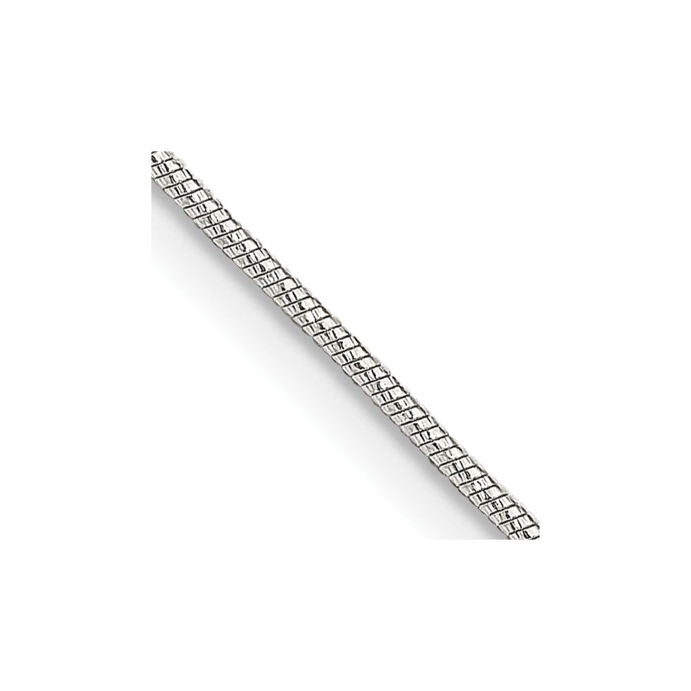 Sterling Silver .85mm Diamond-cut Snake Chain - 6