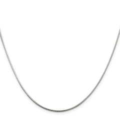 Sterling Silver 1.25mm Diamond-cut Snake Chain - 6