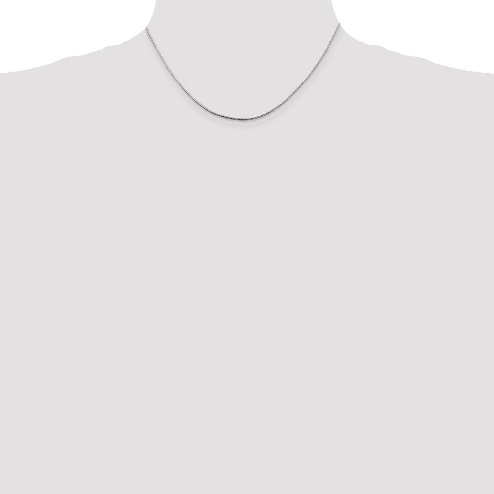 Sterling Silver 1.25mm Diamond-cut Snake Chain - 4