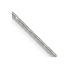 Sterling Silver 1.25mm Diamond-cut Snake Chain - 6
