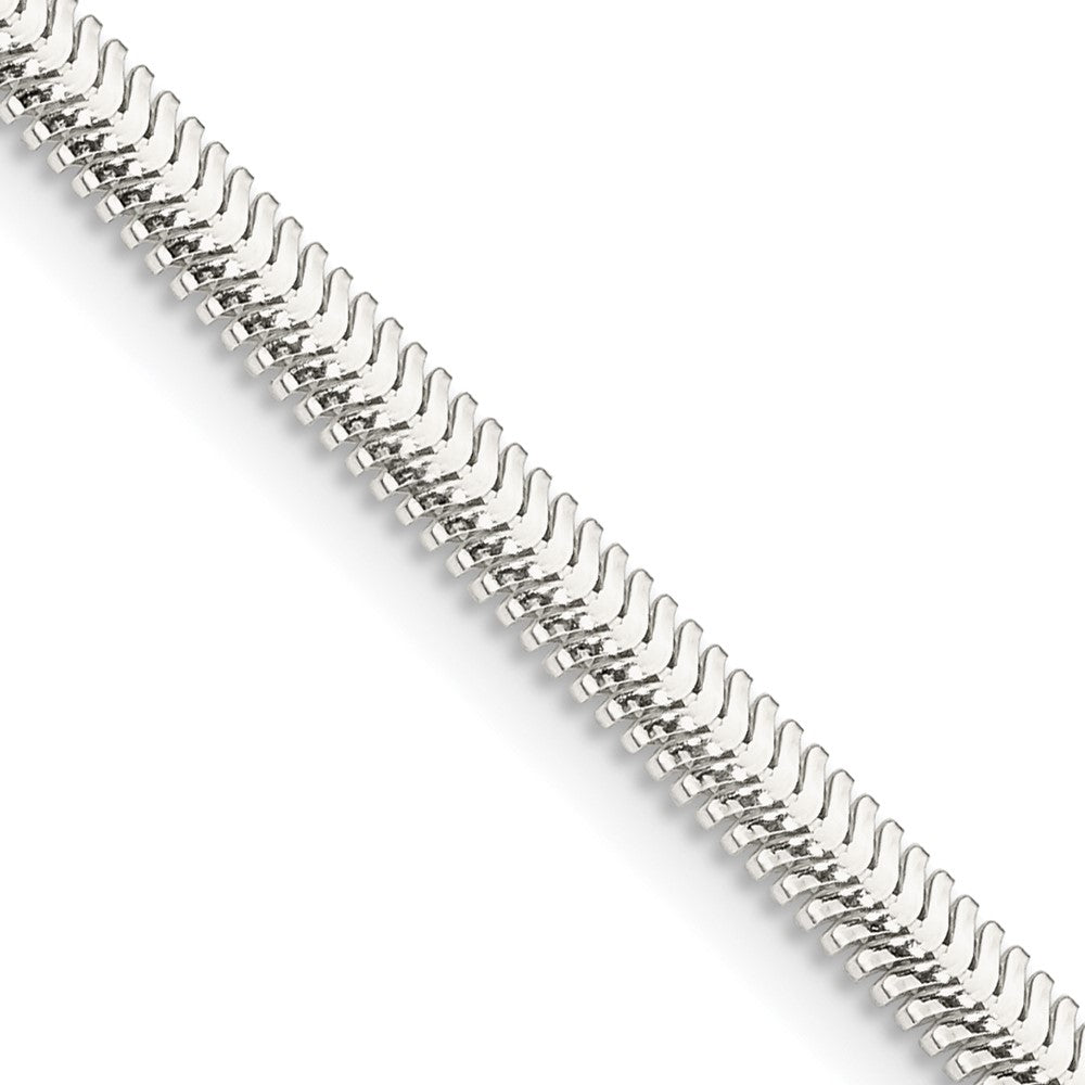 Sterling Silver 3.3mm Flat Oval Snake Chain - 4