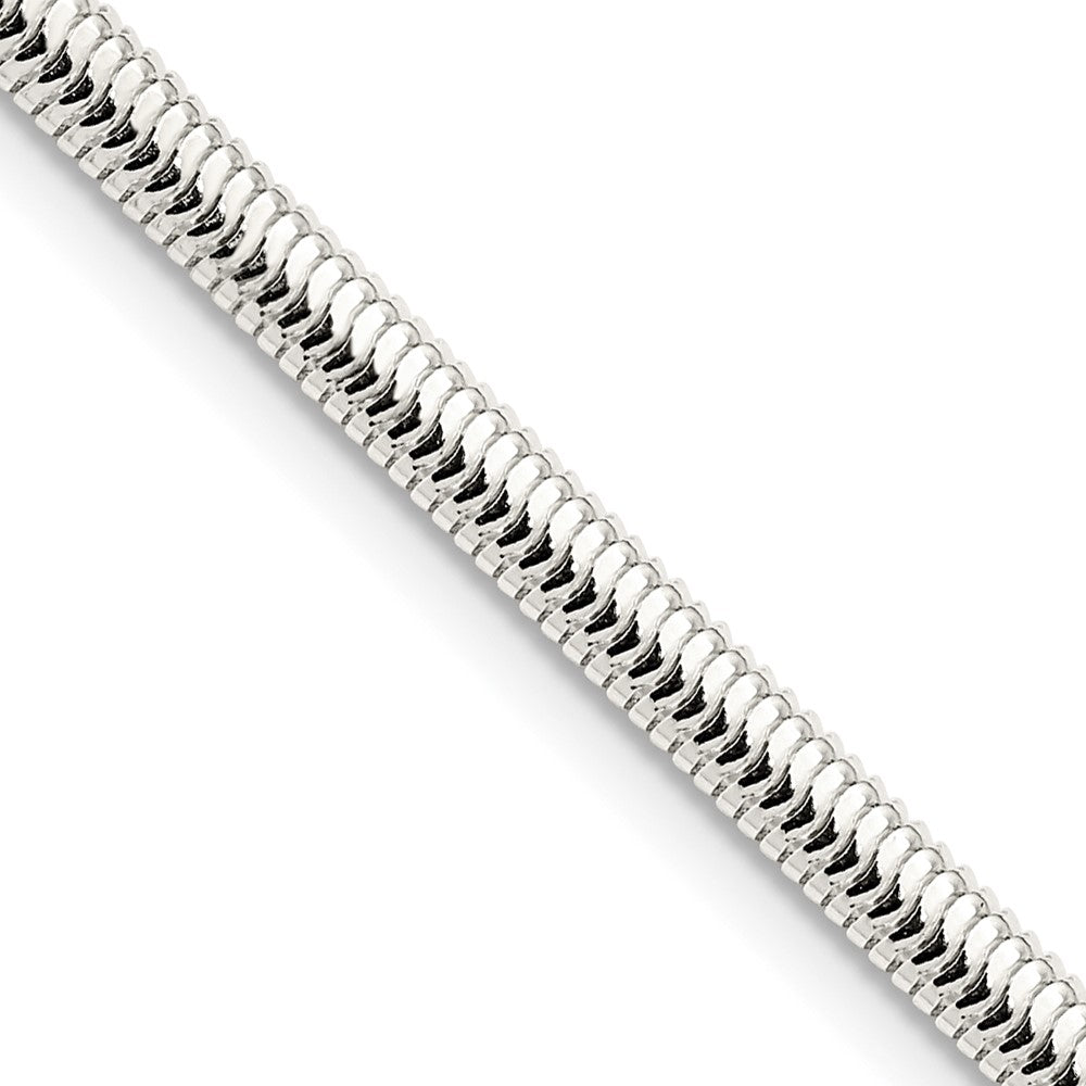 Sterling Silver 3.5mm 6-sided Oval Snake Chain - 4