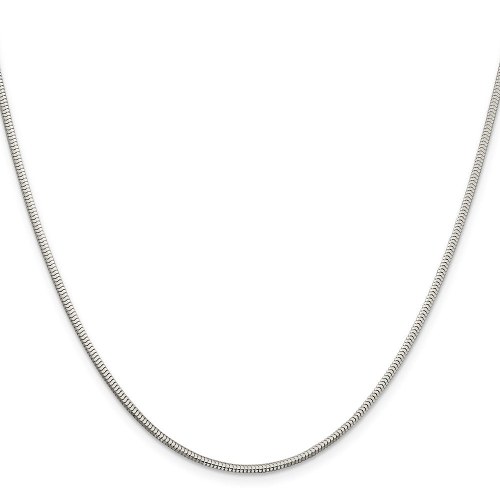 Sterling Silver 2mm Diamond-cut Snake Chain - 4