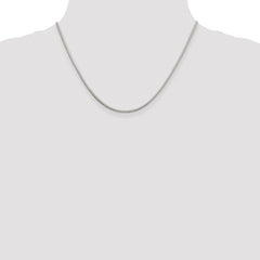 Sterling Silver 2mm Diamond-cut Snake Chain - 8