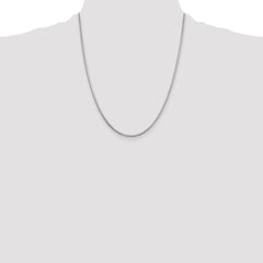 Sterling Silver 2mm Diamond-cut Snake Chain - 5