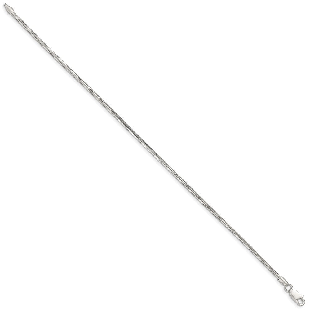 Sterling Silver 2mm Diamond-cut Snake Chain - 2