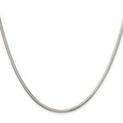 Sterling Silver 2.5mm Diamond-cut Snake Chain - 3