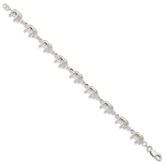 Sterling Silver Elephant Bracelet