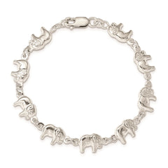 Sterling Silver Elephant Bracelet