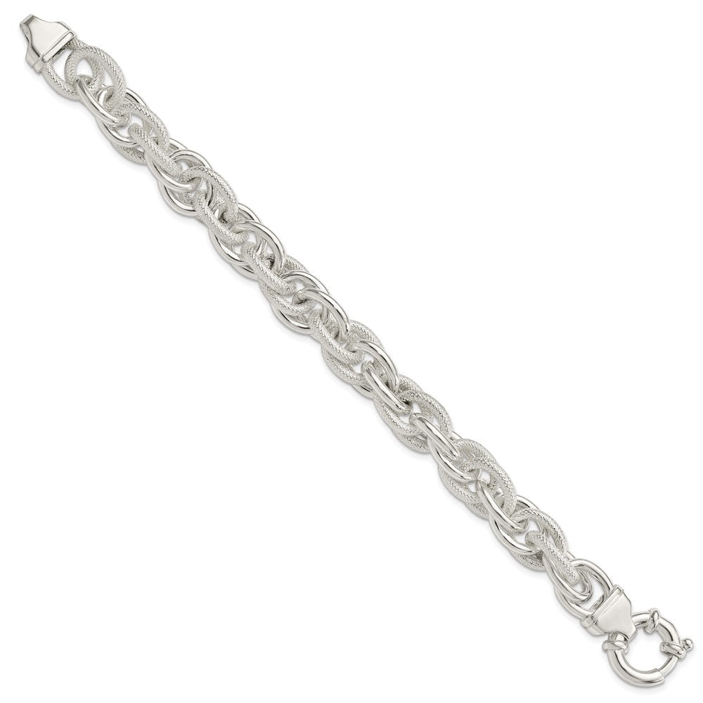 Sterling Silver Fancy Link Bracelet