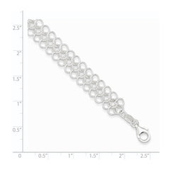 Sterling Silver Fancy Link Bracelet - 4