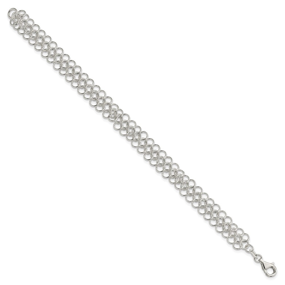 Sterling Silver Fancy Link Bracelet - 4