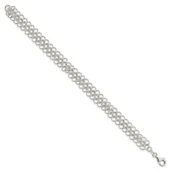 Sterling Silver Fancy Link Bracelet - 4
