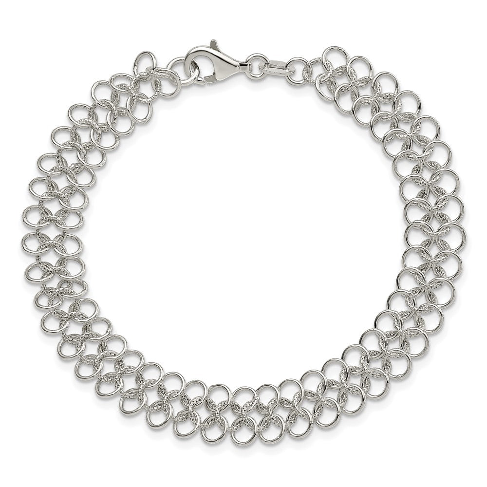 Sterling Silver Fancy Link Bracelet - 4