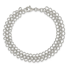 Sterling Silver Fancy Link Bracelet - 4