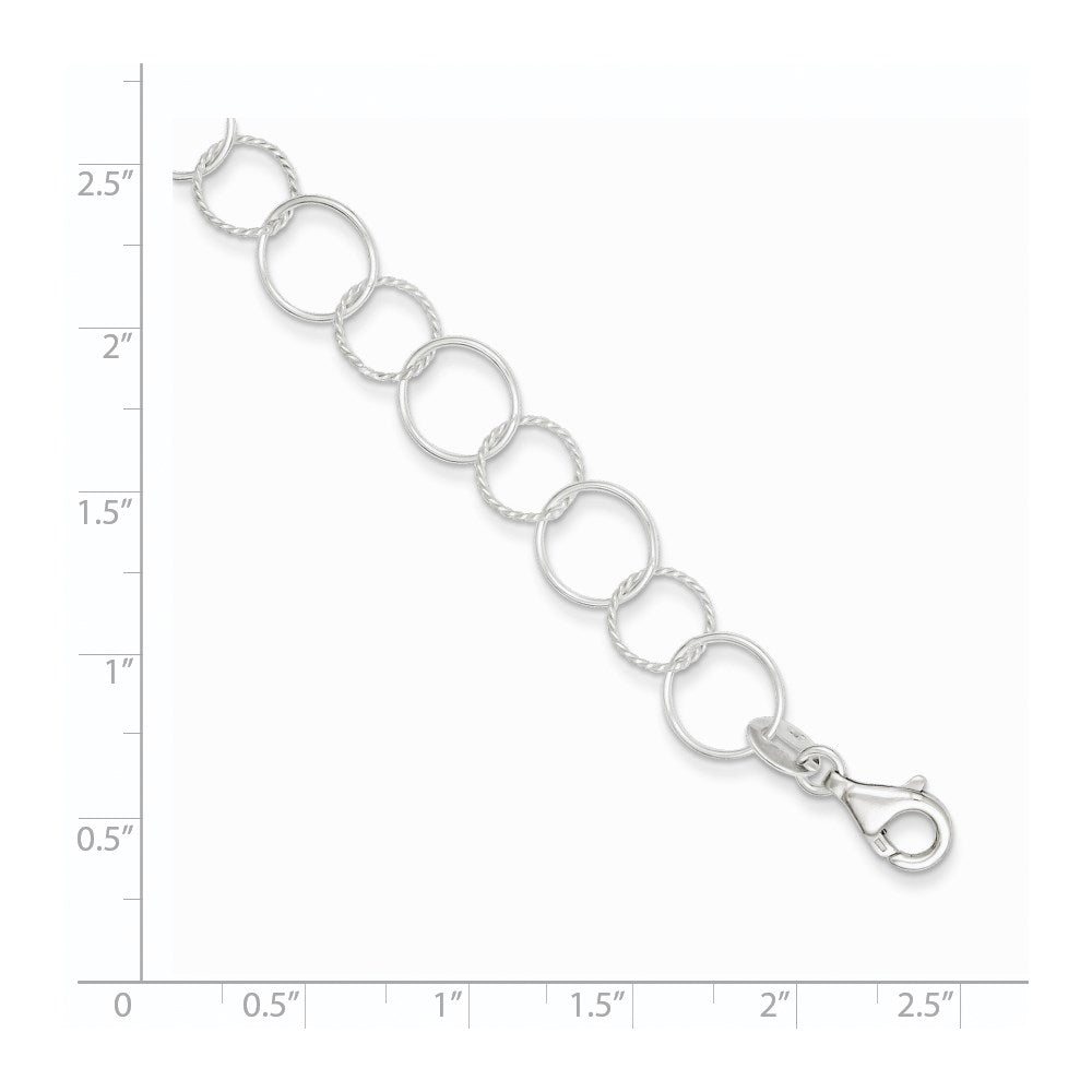 Sterling Silver Fancy Bracelet - 5