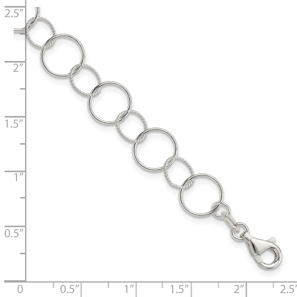 Sterling Silver Fancy Bracelet - 5