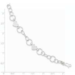 Sterling Silver Heart Bracelet - 2
