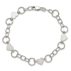 Sterling Silver Heart Bracelet - 2