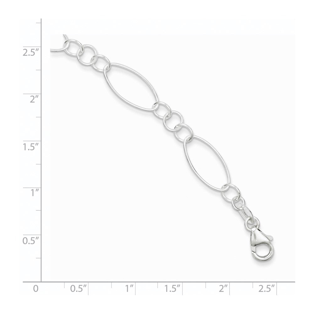 Sterling Silver Fancy Bracelet - 8