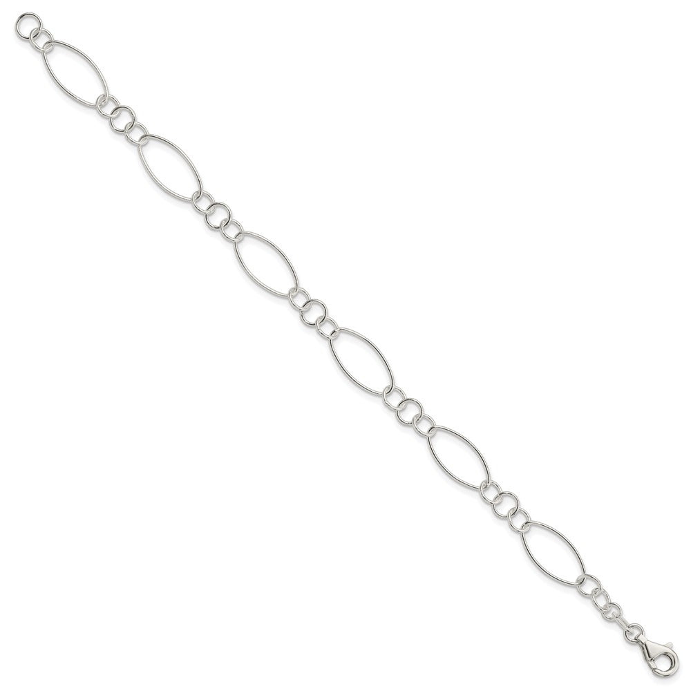Sterling Silver Fancy Bracelet - 8
