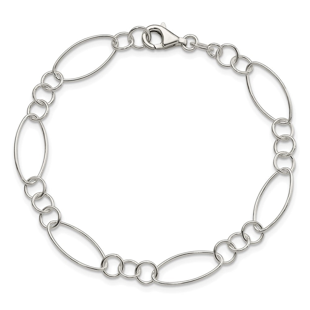 Sterling Silver Fancy Bracelet - 8