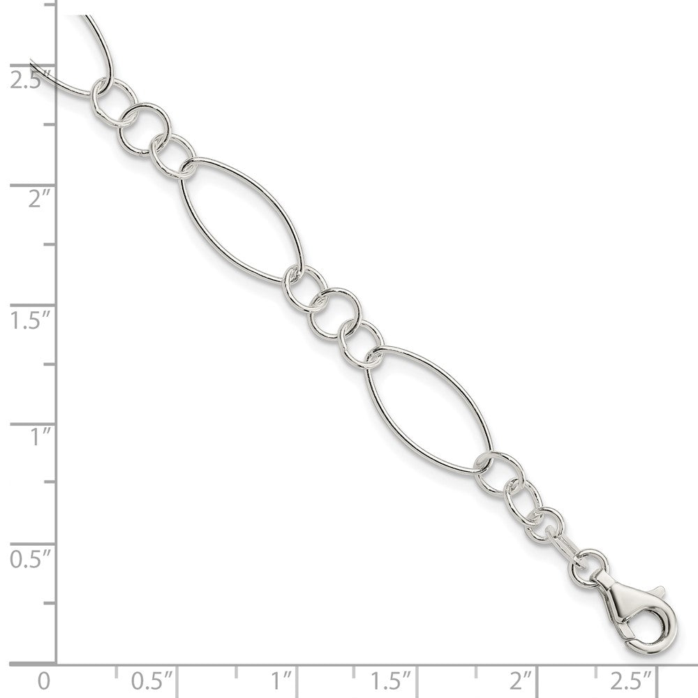 Sterling Silver Fancy Bracelet - 8