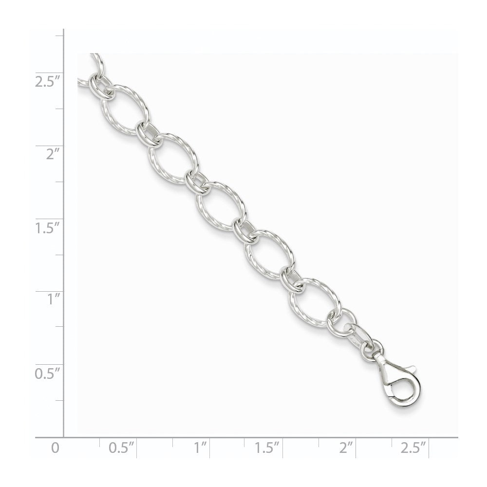 Sterling Silver Fancy Bracelet - 9