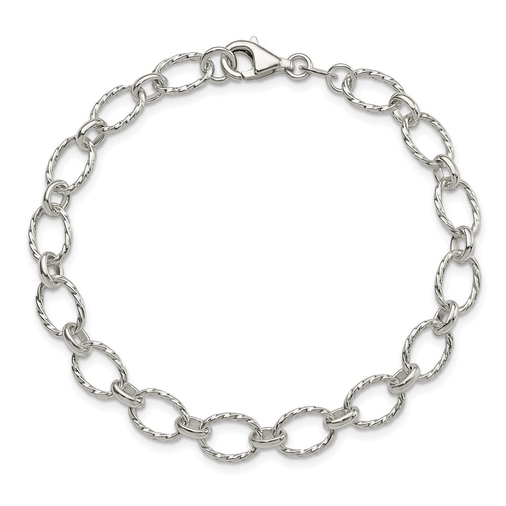 Sterling Silver Fancy Bracelet - 9