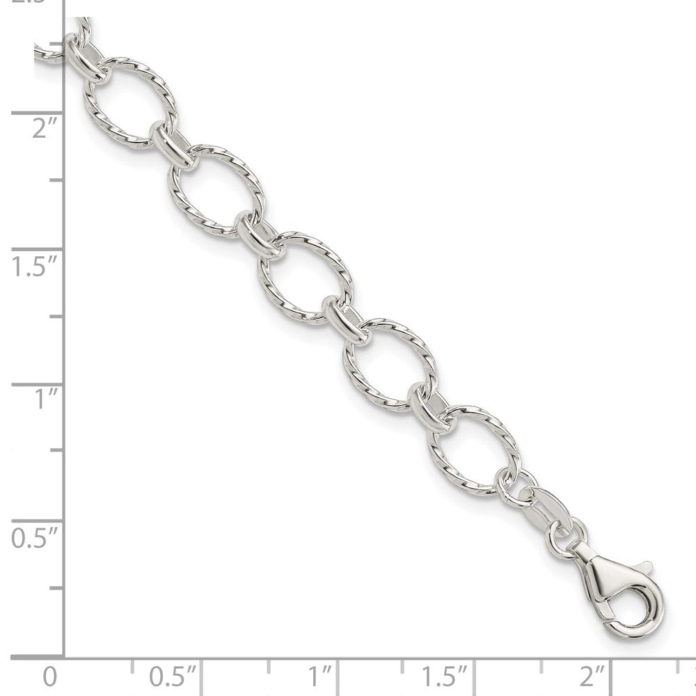 Sterling Silver Fancy Bracelet - 9