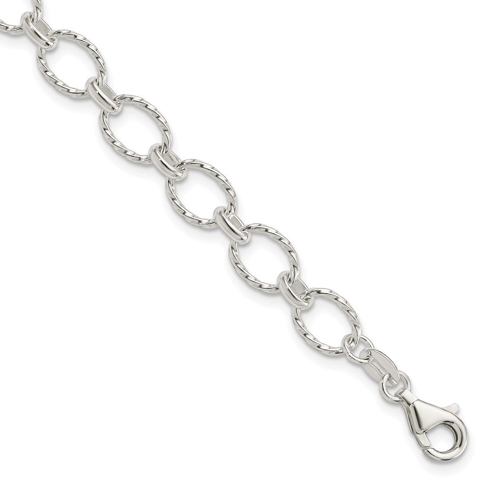 Sterling Silver Fancy Bracelet - 9