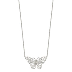 Sterling Silver Butterfly Necklace