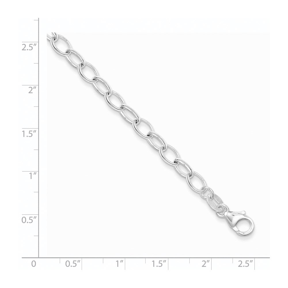 Sterling Silver Polished Fancy Link Bracelet - 20