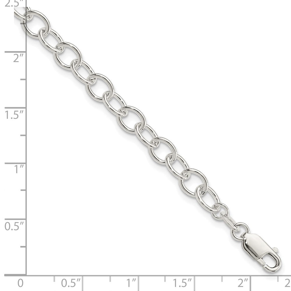 Sterling Silver Polished Fancy Link Bracelet - 2