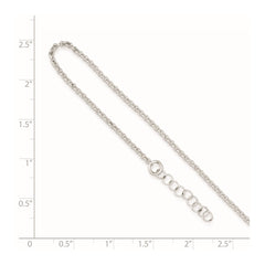 Sterling Silver 1.5mm Rolo Chain 9 inch Plus 1 inch Extender - Total 10 inch Anklet - 2