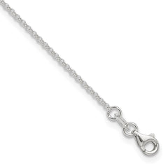 Sterling Silver 1.5mm Rolo Chain 9 inch Plus 1 inch Extender - Total 10 inch Anklet - 2
