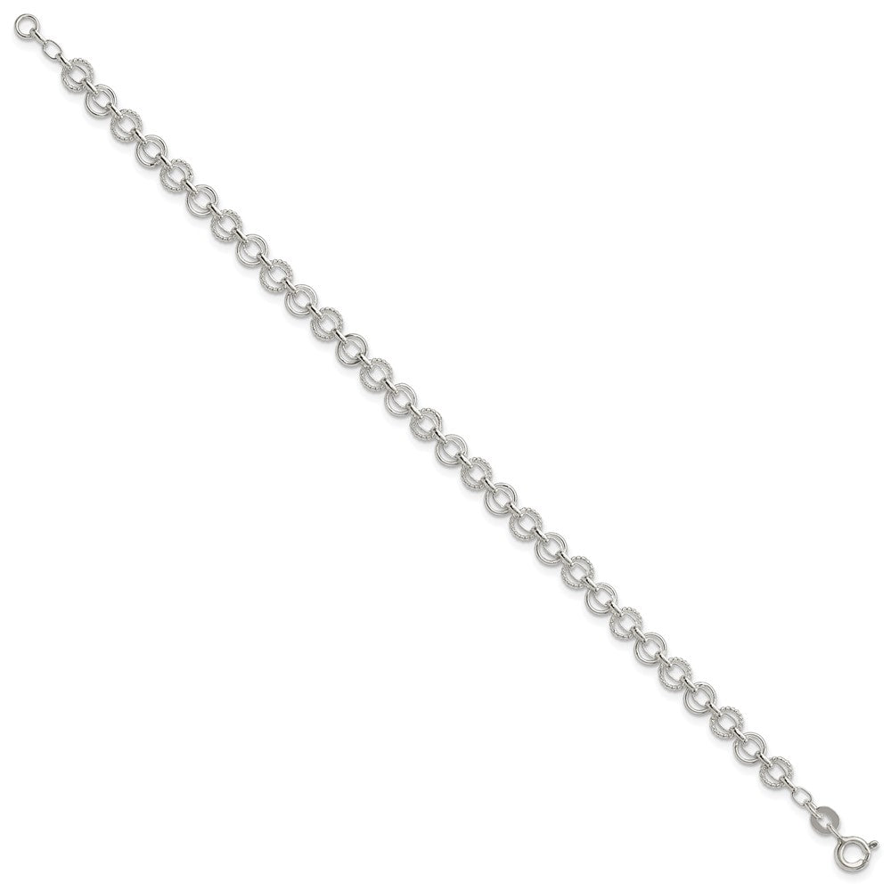 Sterling Silver 5mm Fancy Link Bracelet - 2