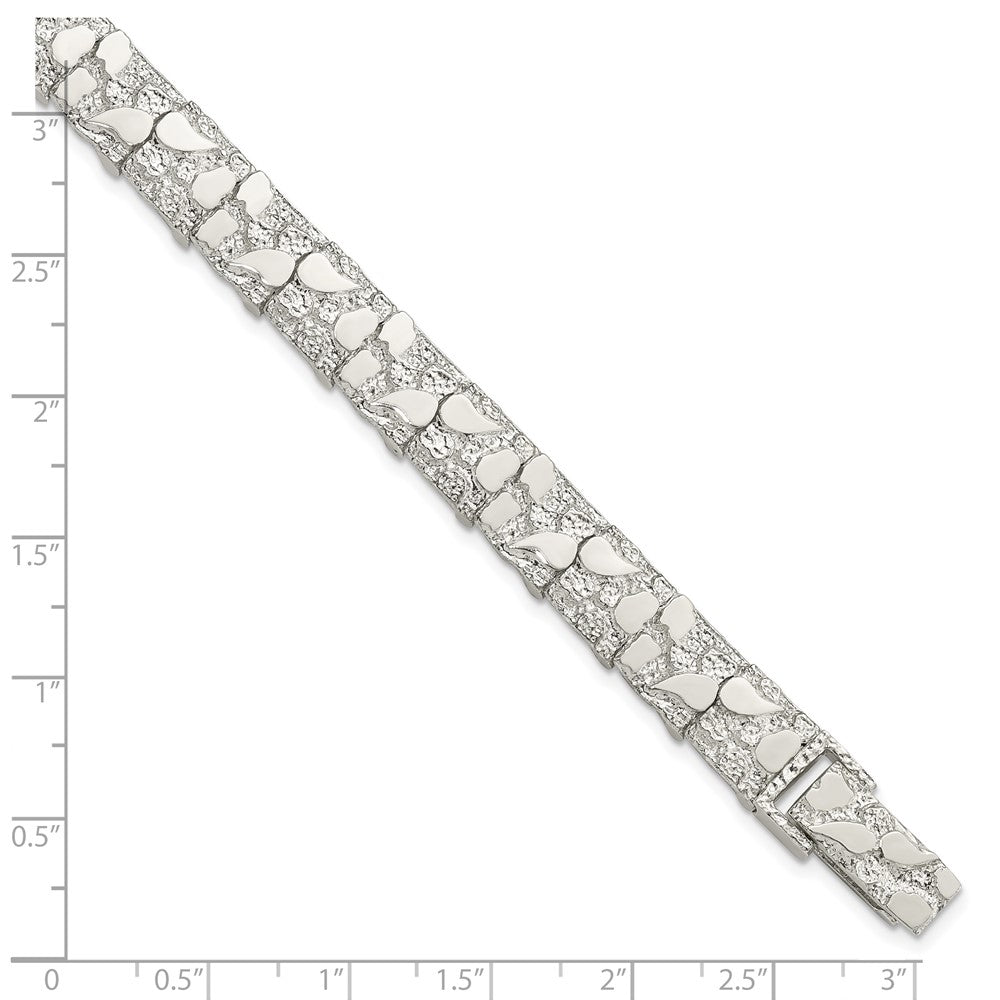 Sterling Silver 9mm Nugget Bracelet - 2